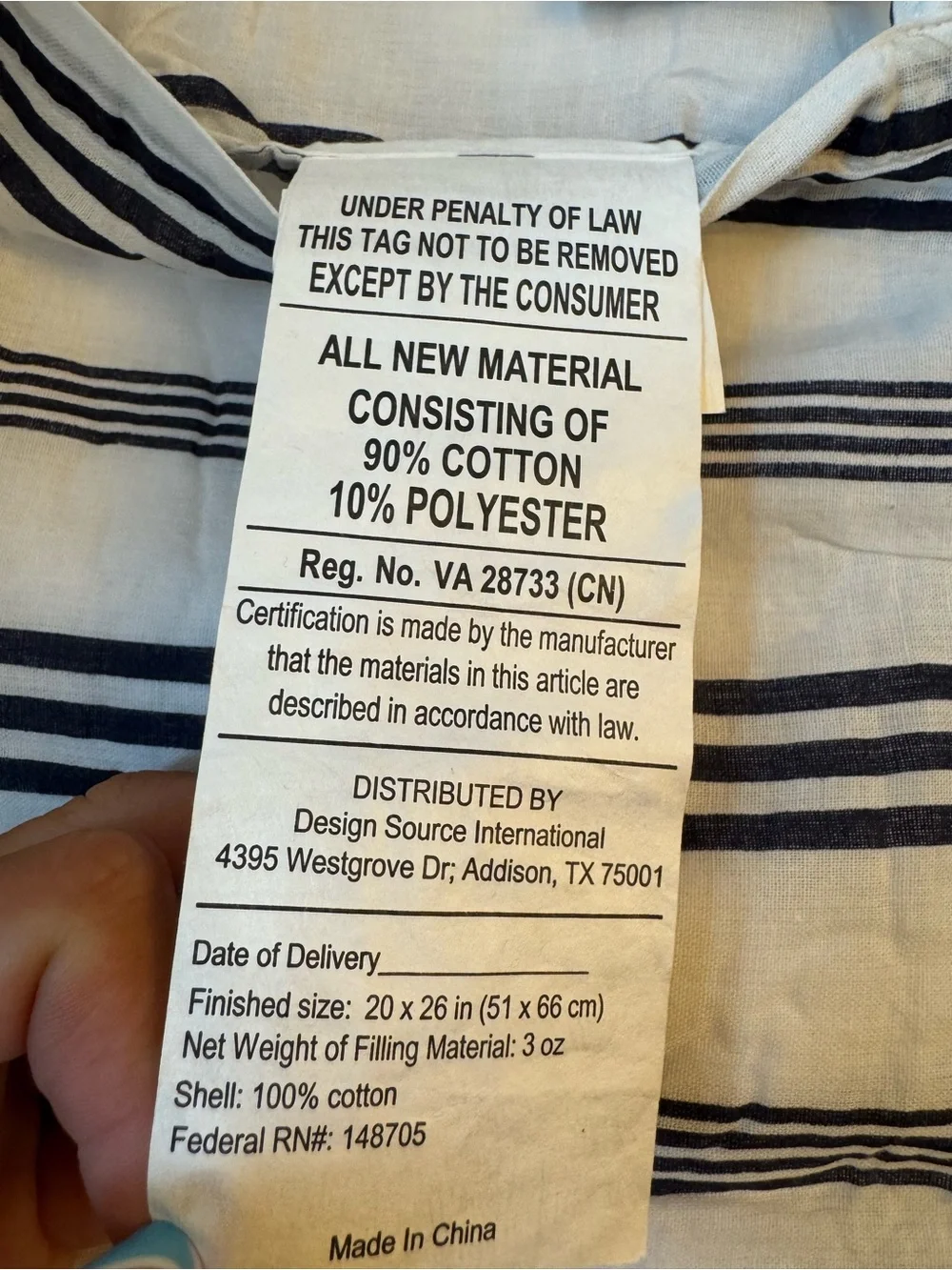 POTTERY BARN Elise and James Sham Set Of Standard 100% Cotton 26x20
